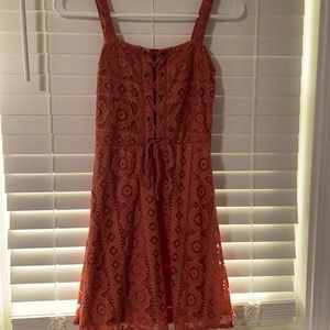 Lace skater dress